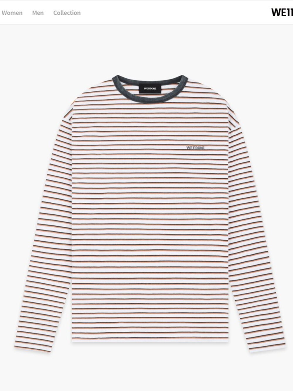 We11done Logo Striped T-shirt